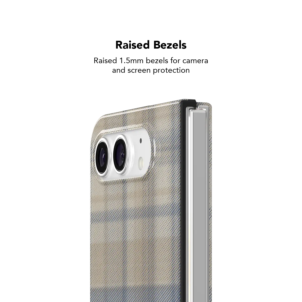 Oatmilk | Beige Flannel Minimalist Phone Case