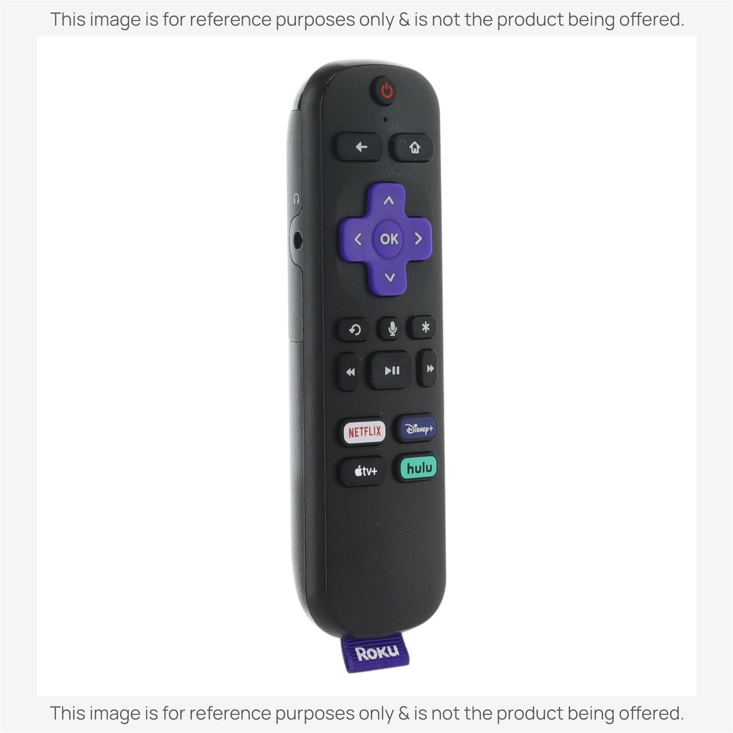 Roku RC-EL2 Streaming Stick Remote Control | Voice | Headphone Jack | Netflix | Disney+ | Apple TV+ | Hulu - 3226001085