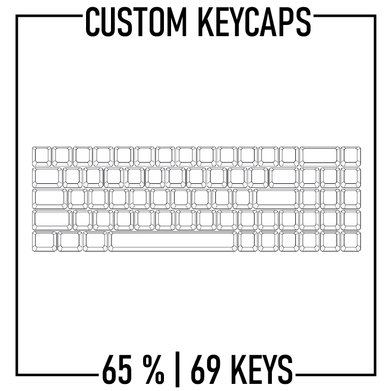 65% Custom Keycaps Set ( ANSI | 69 Keys )