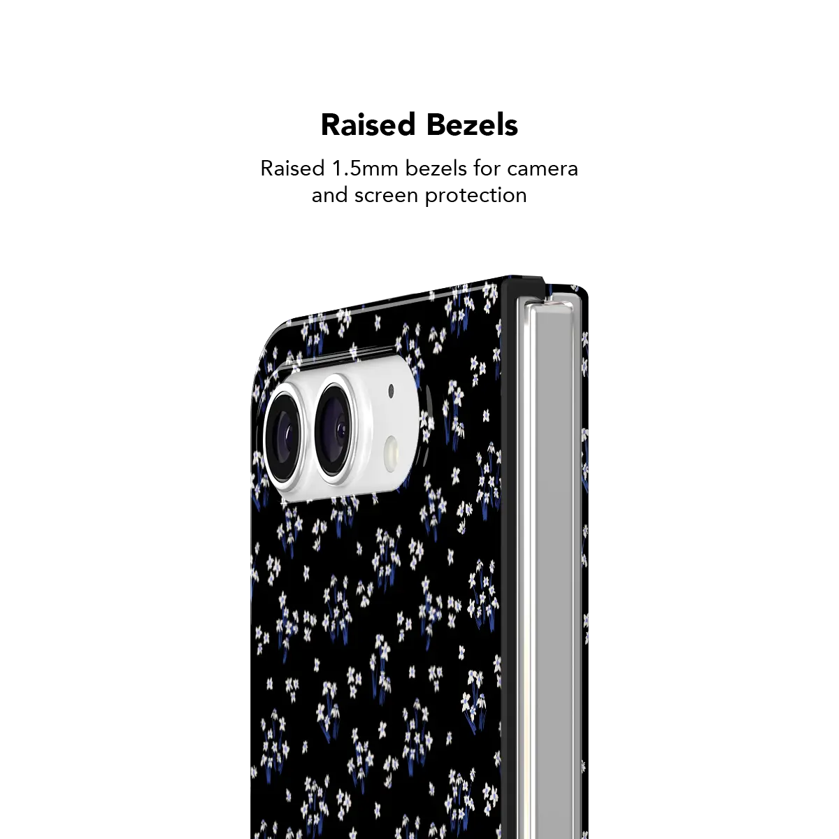 Inkwell Lily | Minimalist Black Floral Phone Case