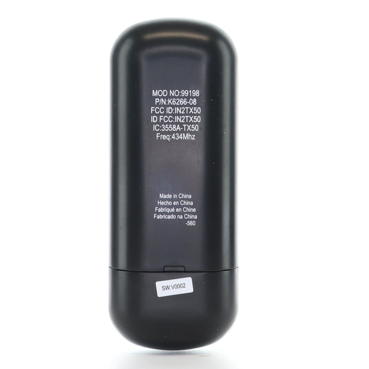 Casablanca 99198 / IN2TX50 4-Speed Ceiling Fan Remote Control - K6266-08