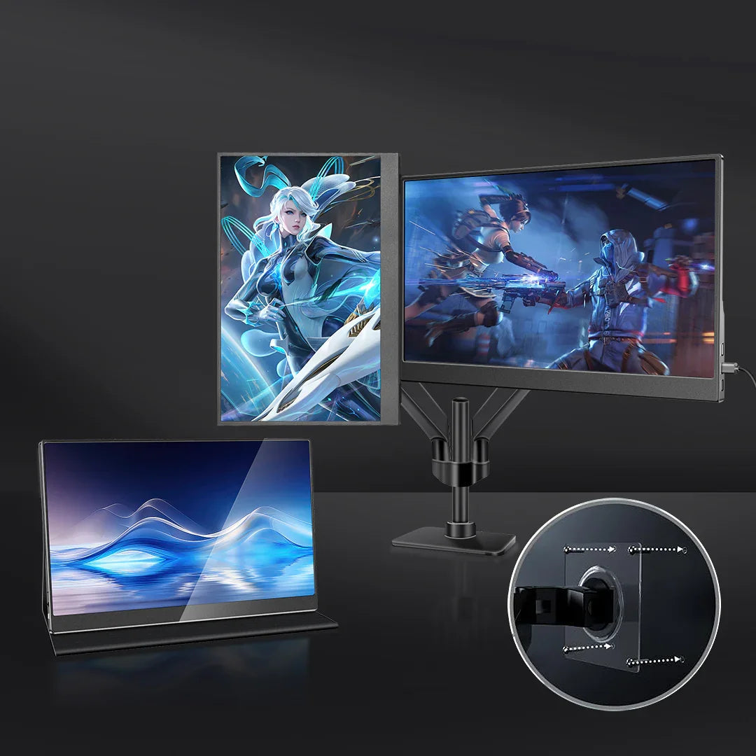 Rehisk RE-18.5FC - FreeSync Gaming Portable Monitor 100hz
