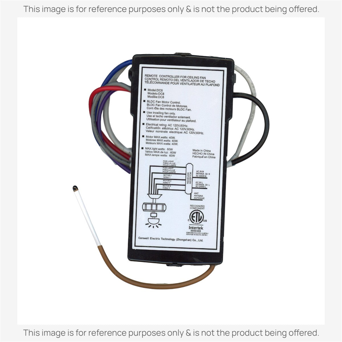 ATLAS DC8-70SG7-L-D-C Ceiling Fan Receiver - DC870SG7LDC