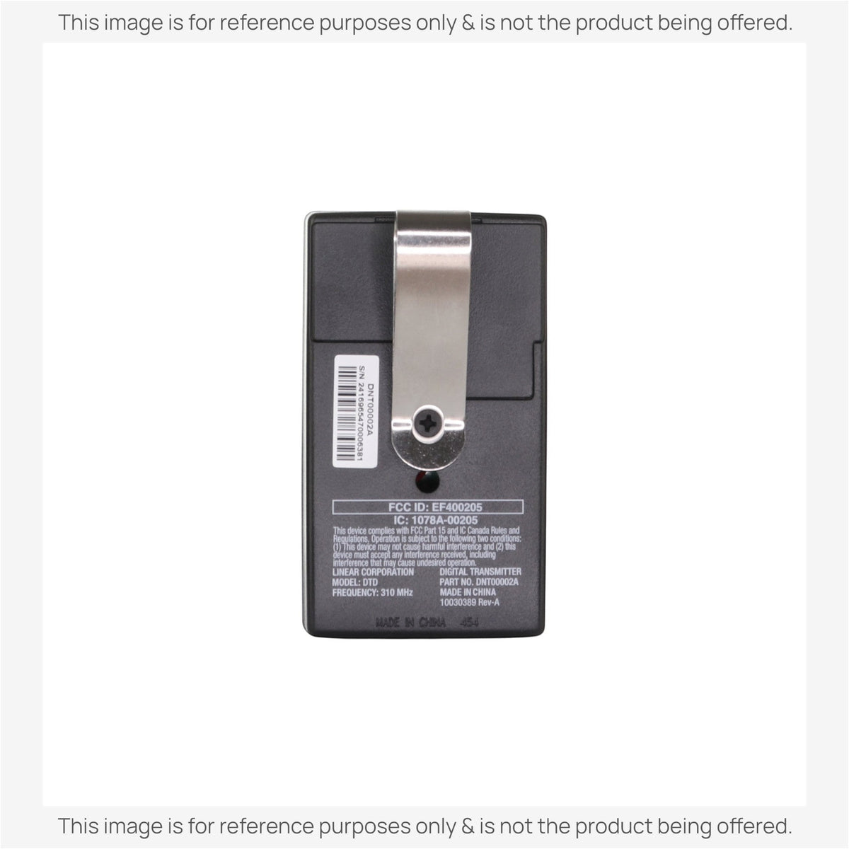 Linear DTC garage door opener Garage Door Opener Remote Control
