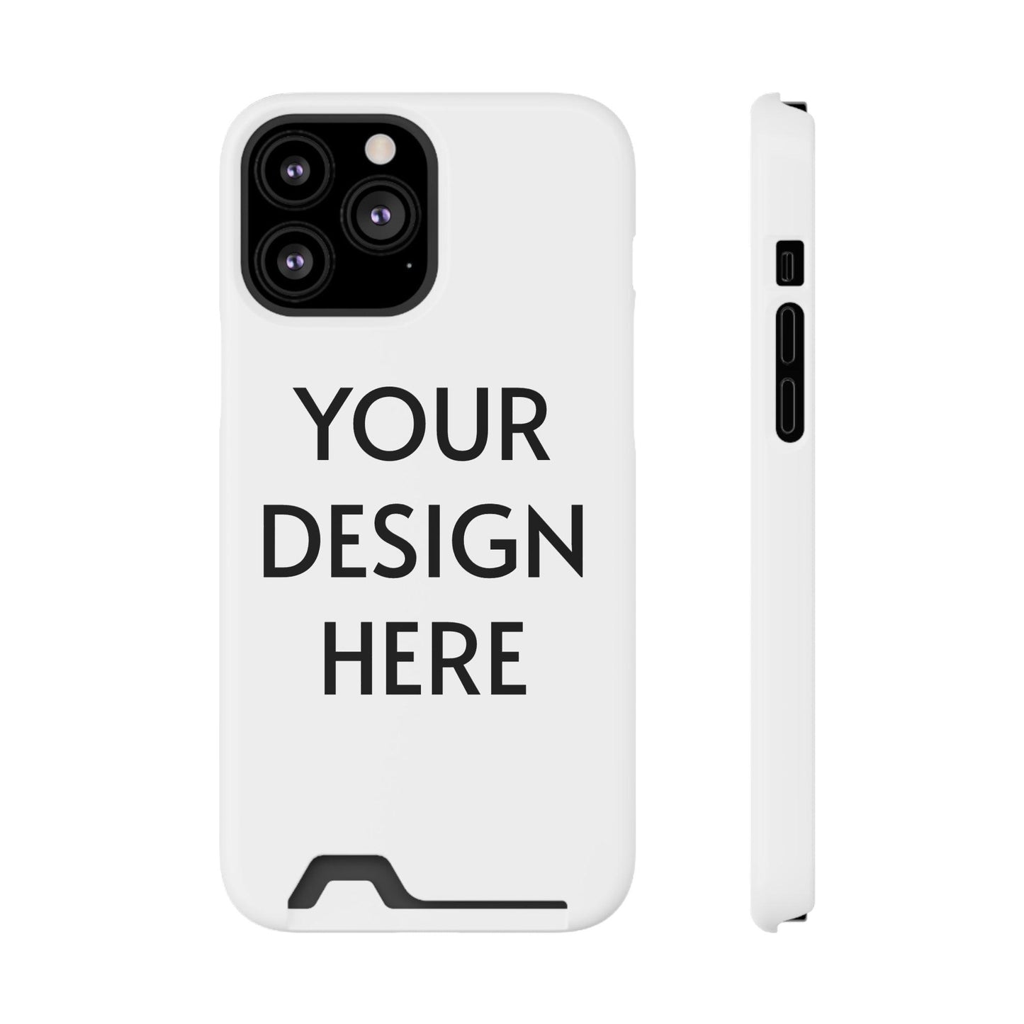 Custom Phone Case with Card Holder for iPhone – Premium Protection, Sleek Design, and Convenient Storage