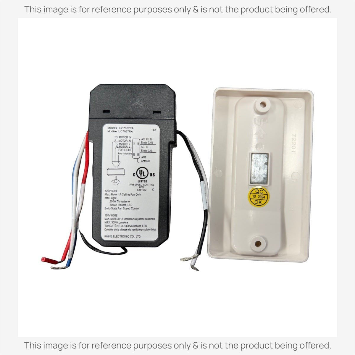 Generation Lighting / Monte Carlo NEO Indoor White Hand-Held Transmitter/Receiver Remote Control - MCRC1