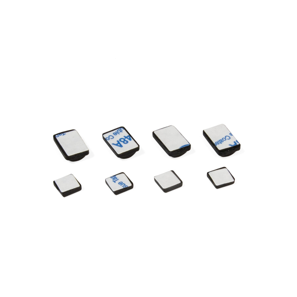 Wii Rubber Feet Replacement Black (8 Pieces)