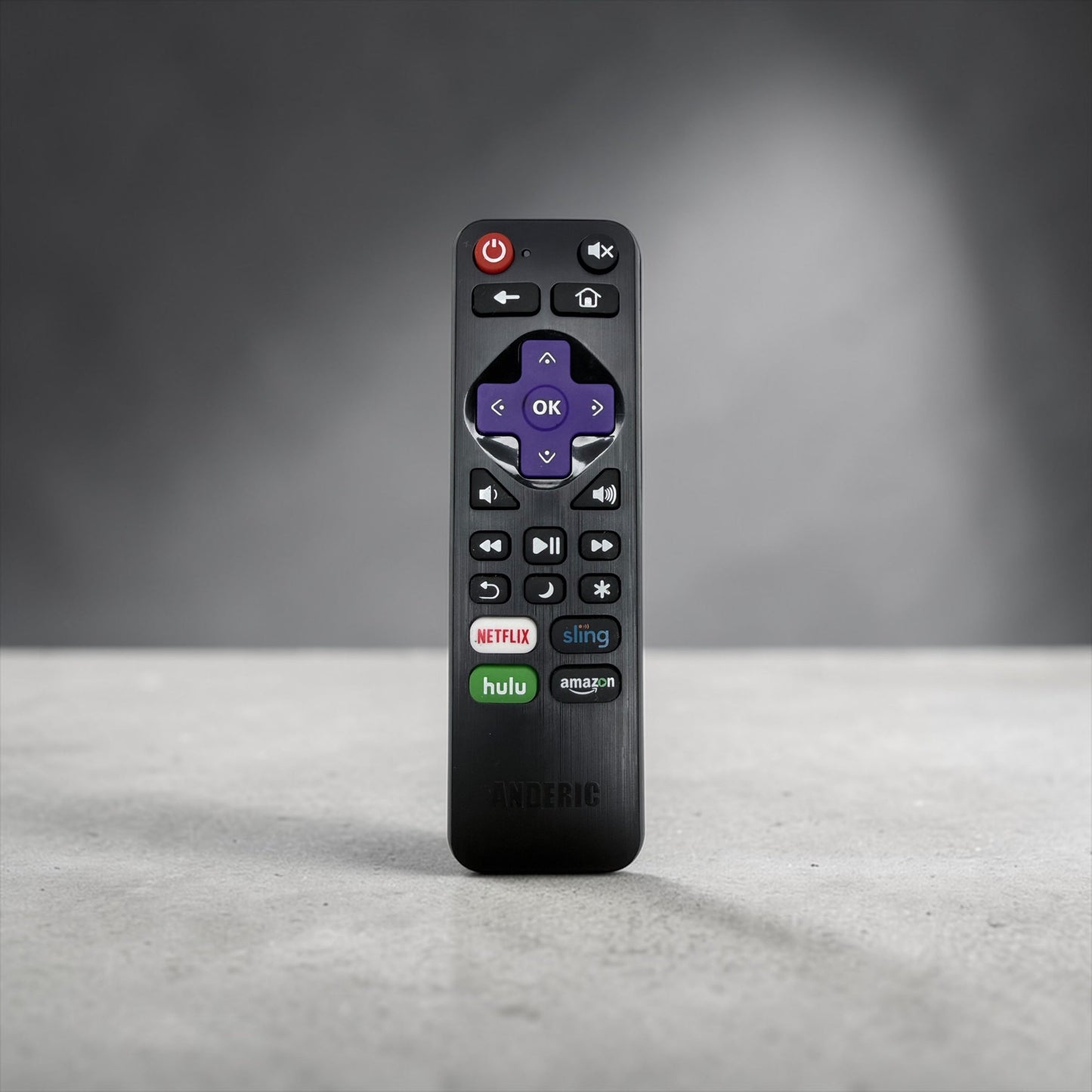 Anderic RRLF16 Replacement Remote Control for Roku TVs such as ONN, Hisense, Philips, TCL, RC-AFIR, RC-ALIR, RC280