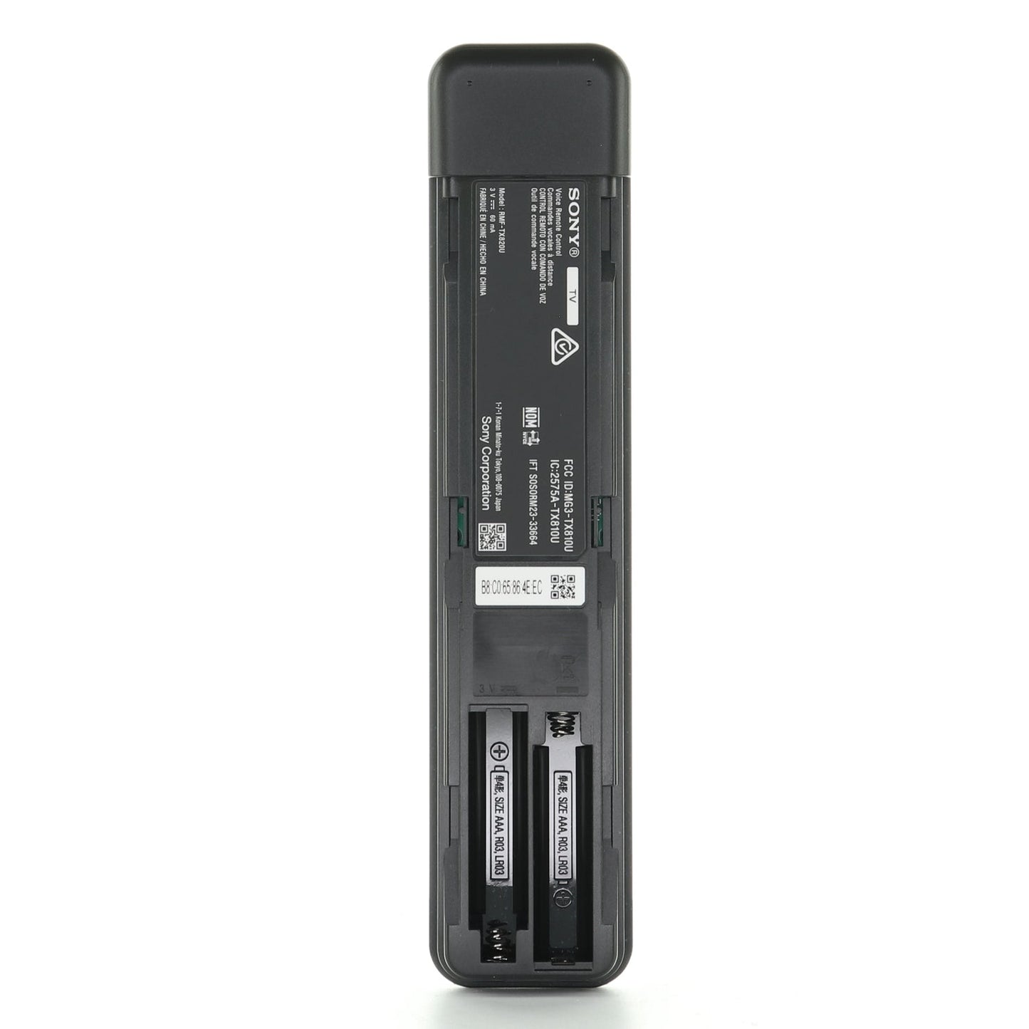 Sony RMF-TX820U TV Remote Control with Voice and App Shortcuts | RF | Netflix | Prime | Disney+ | YouTube | Crunchyroll - 1-019-559-11 | 1-019-559-12