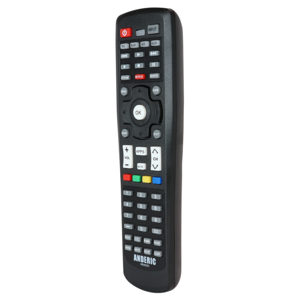 Anderic RR90395 Repalcement Smart TV Remote Control for Toshiba CT-90395 and Others