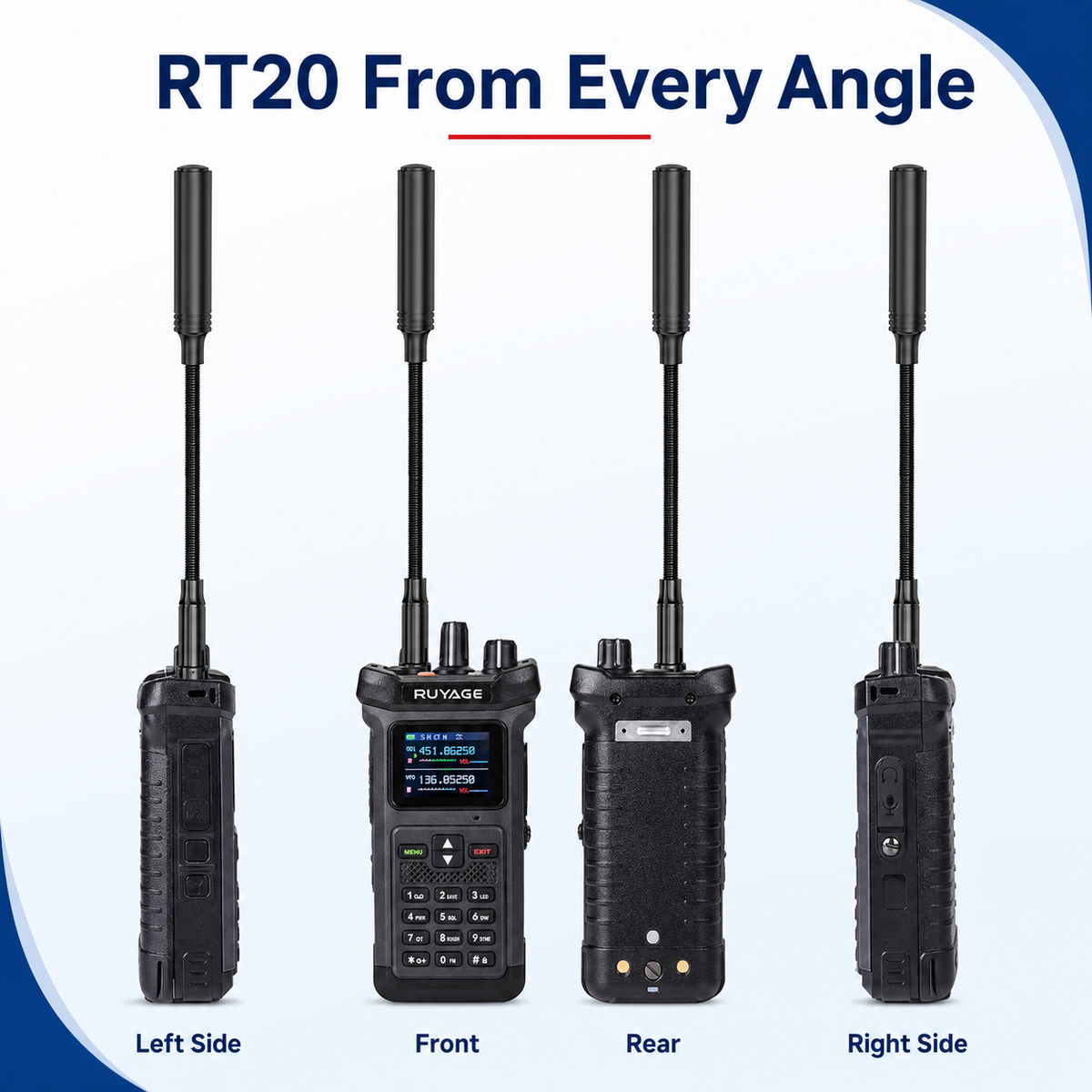Ruyage Radio Analog Signal 20W Walkie-Talkie(RT20)