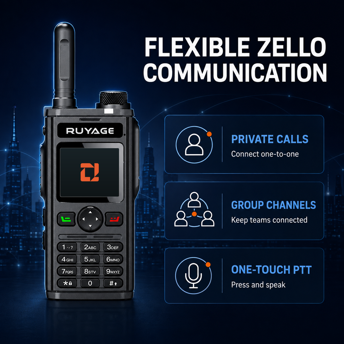 Ruyage Radio Zello Walkie-Talkie(RY98)