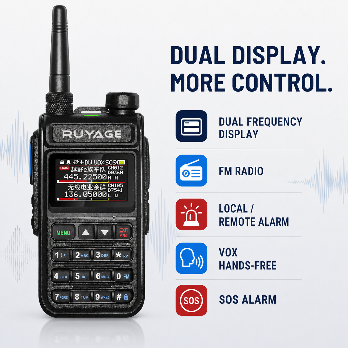 Ruyage Radio Analog Signal 5W Walkie-Talkie(UV58plus)