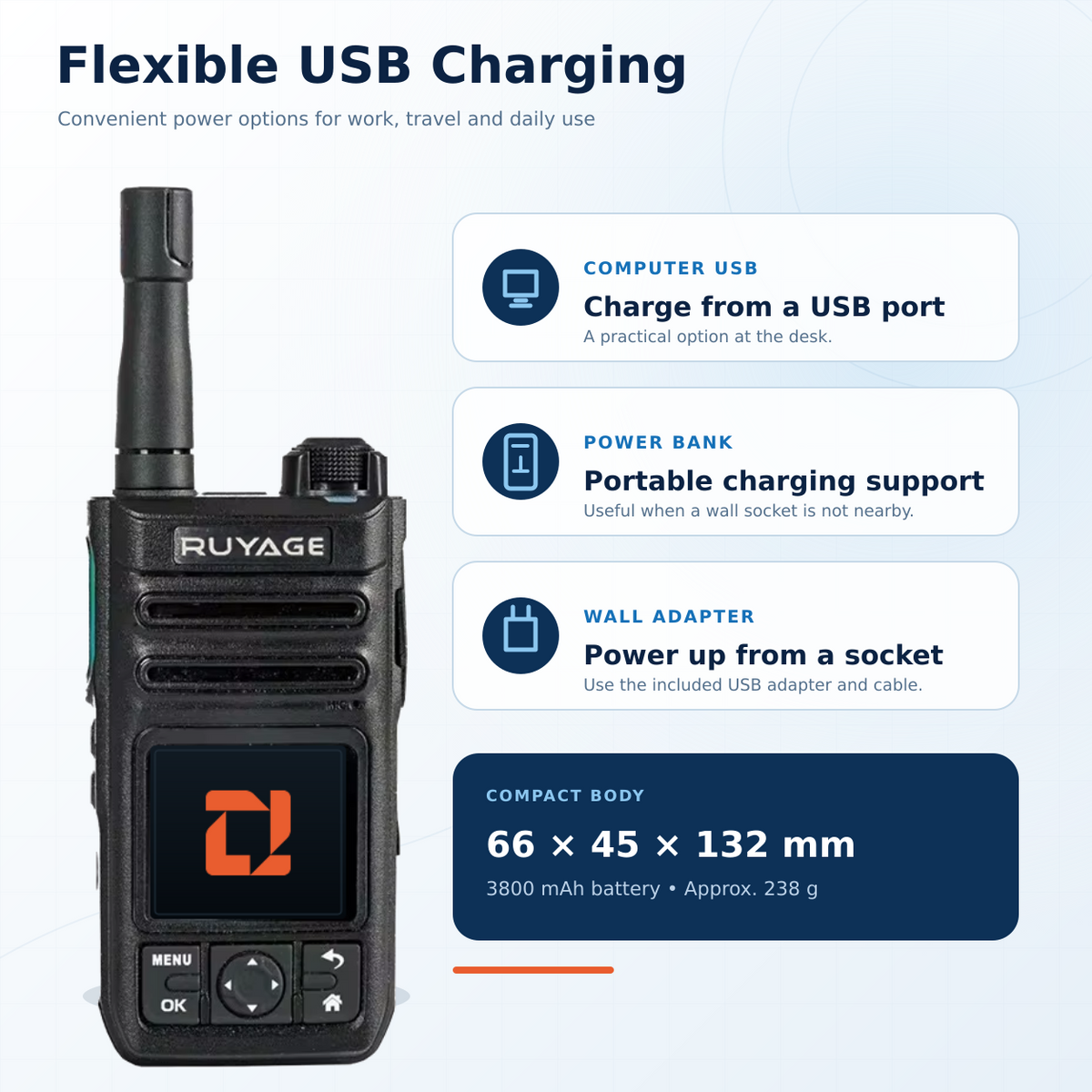 Ruyage Radio Zello Walkie-Talkie(ZL60)