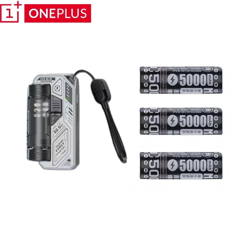 ONEPLUS Cartridge Clip Power Bank 20000mAh Portable Pistol style Removable Mech Module Fast Charging External Battery Male Gift