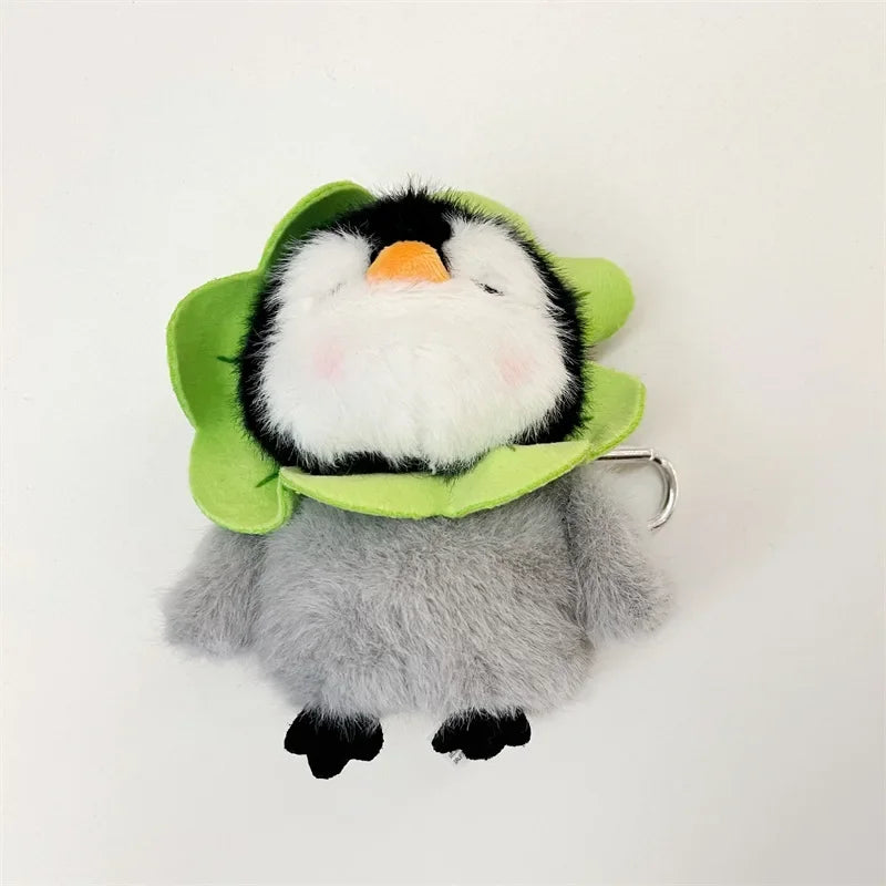 Christmas Penguin Plush Case for AirPods 4 Airpod 1 2 3 Pro Pro2 Bluetooth Earbuds Charging Box Protective Earphone Case Cover