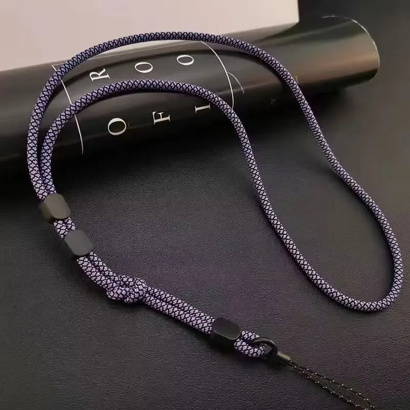 Long Neck Hanging Chain Hand-woven Mobile Phone Lanyard Strong and Length Adjustable Dual-use Lanyard Phone Anti-lost Pendant