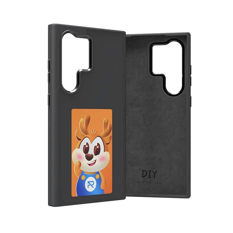 New-tech NFC Function E-ink Phone Case For Samsung S24ultra S23ultra DIY Four Colors Screen Wireless Transmission