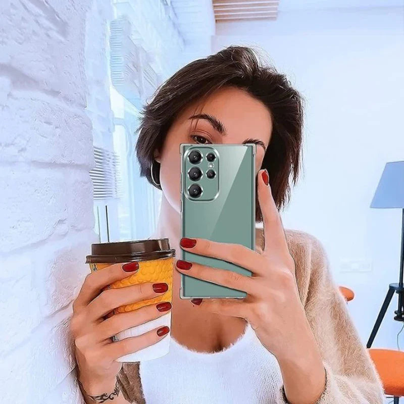 Clear Case For Samsung Galaxy S24 S23 S22 S21 Plus Ultra Shockproof Case A54 A34 A14 A04 A53 A33 A23 A13 A52 A32 A22 A12 Cover
