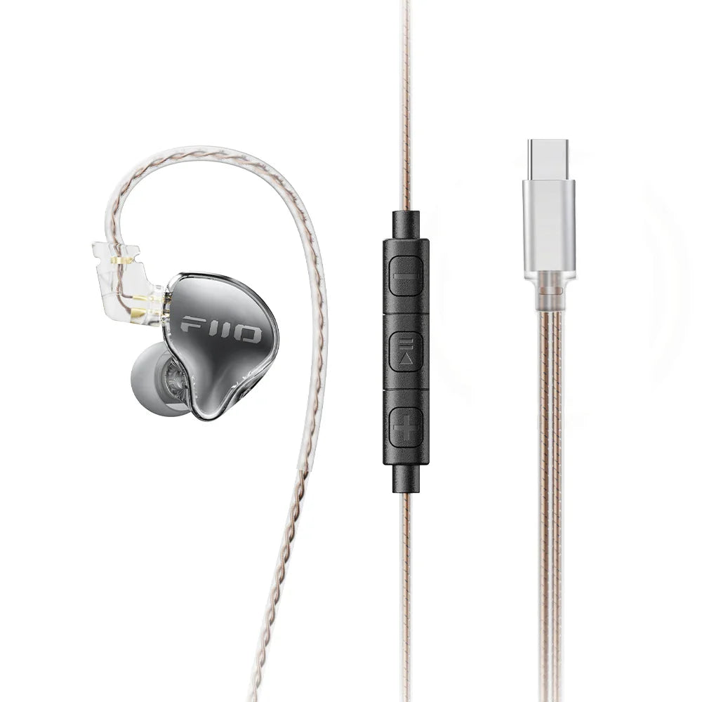 FiiO JD10 Wired Earphones HIFI Stereo Bass Music Earbuds In Ear Sport Headphones Gaming Headset