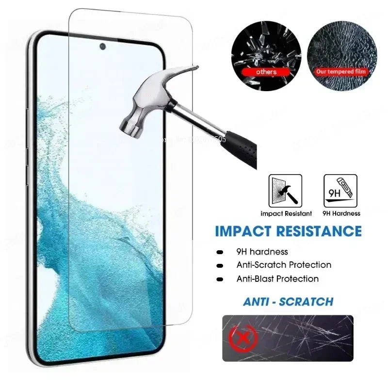 3PCS Full Screen Protector for Samsung Galaxy S25 S24 S23 Ultra S22 S21 Plus Tempered Glass For Samsung Note 20 10 8 9 S10 S9 S8