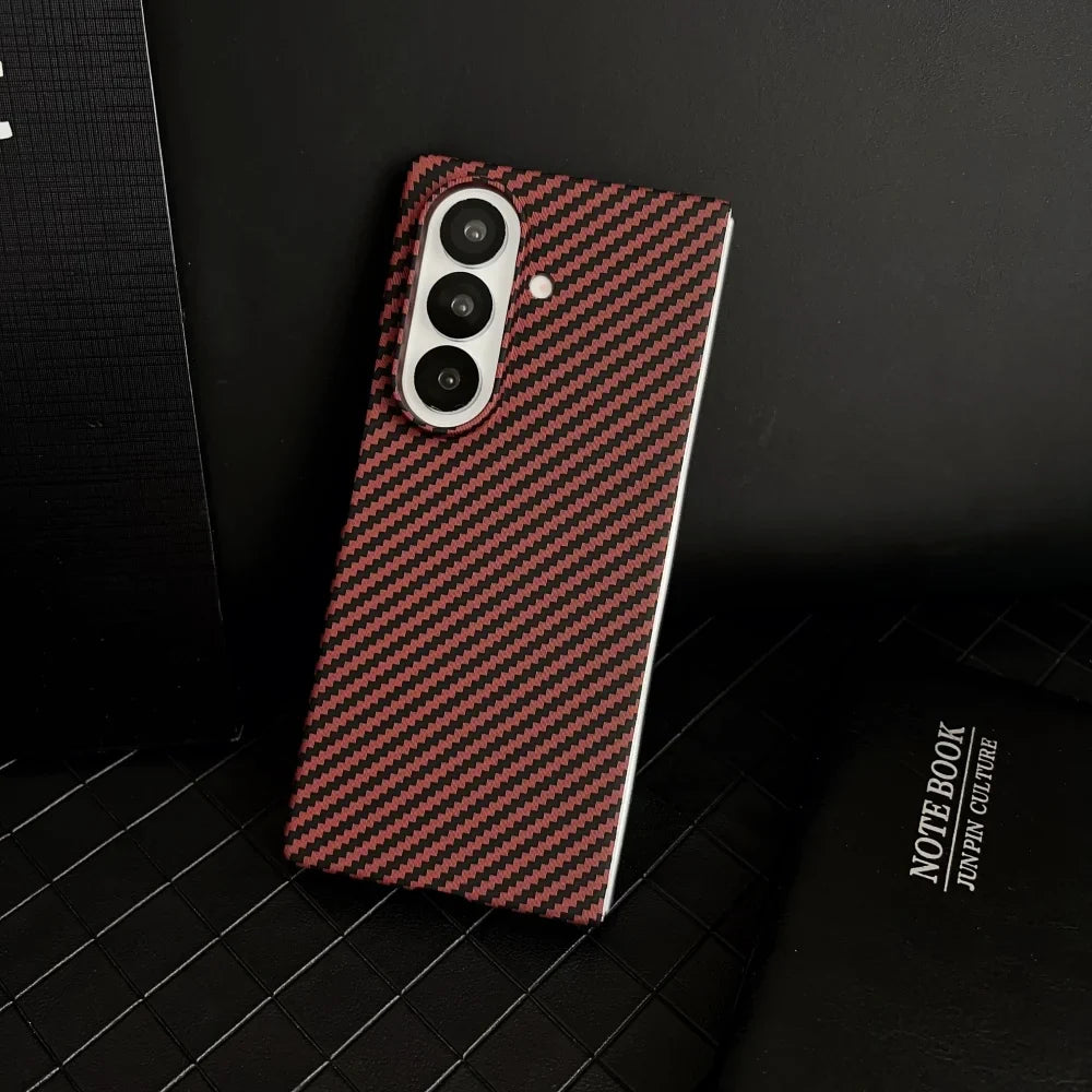 High-end Ultra Thin Carbon Fiber Phone Case for Samsung Galaxy Z Fold 7 6 5 4 3 Magsafe Wireless Charging Screen Protector Cover
