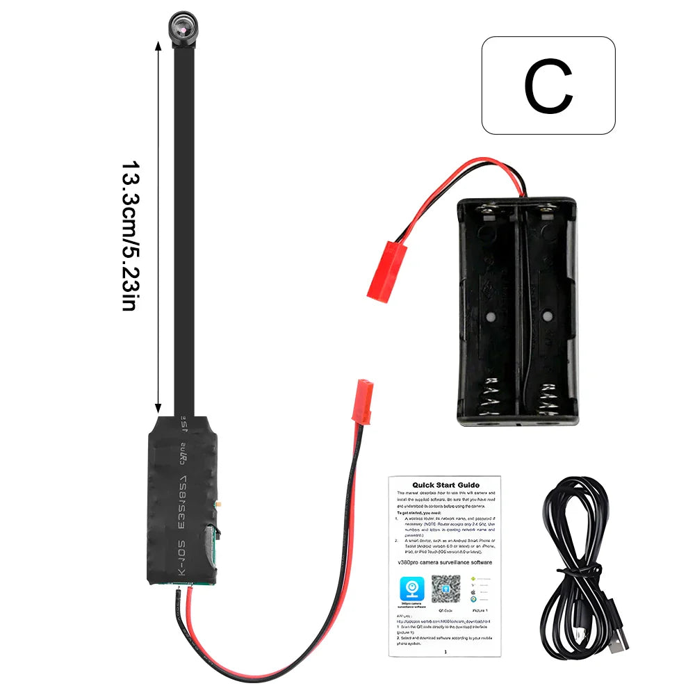 HD 1080P WiFi IP Mini Camera Real-time Home Security Motion Detection Micro Camcorder DIY Module Remote Contro Video Recorder