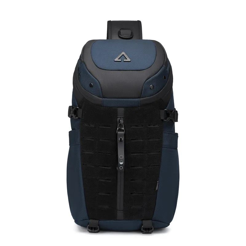 Anti Theft Sling Bag Shoulder Crossbody Backpack Waterproof Chest Bag with USB Charging Port Lightweight Casual Daypack