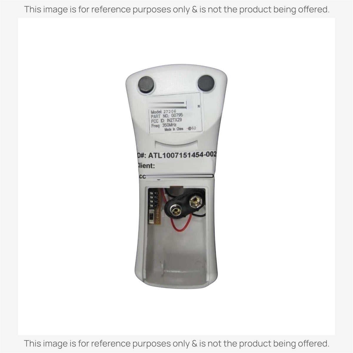 Hunter IN2TX29 27206 Ceiling Fan Remote Control