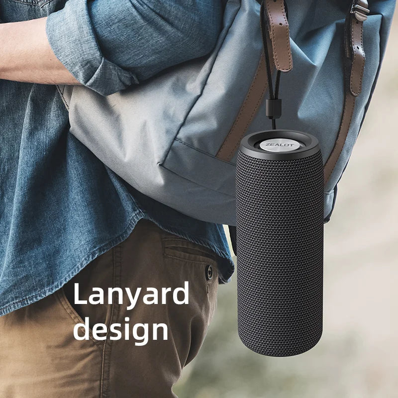 ZEALOT S51 Portable Bluetooth Speaker TWS Wireless Bass Subwoofer Waterproof Outdoor Speakers Boombox AUX TF Stereo Loudspeaker