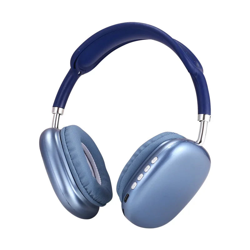 New P9 Wireless Bluetooth Headphones Noise Cancelling Mic Pods Over Ear Sports Gaming Headset For Apple