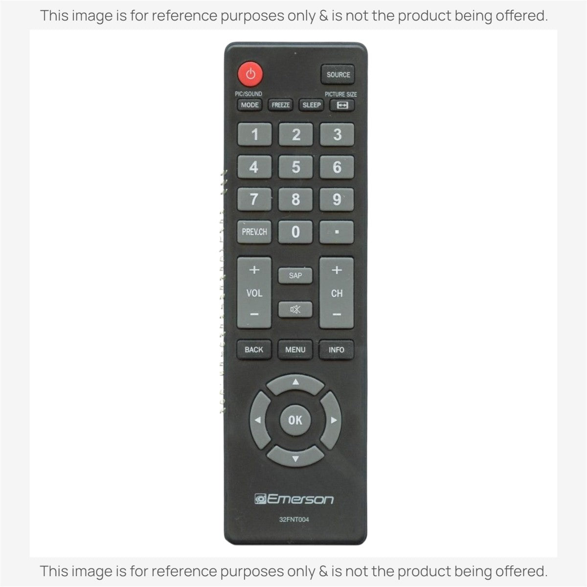 Emerson 32FNT004 TV Remote Control