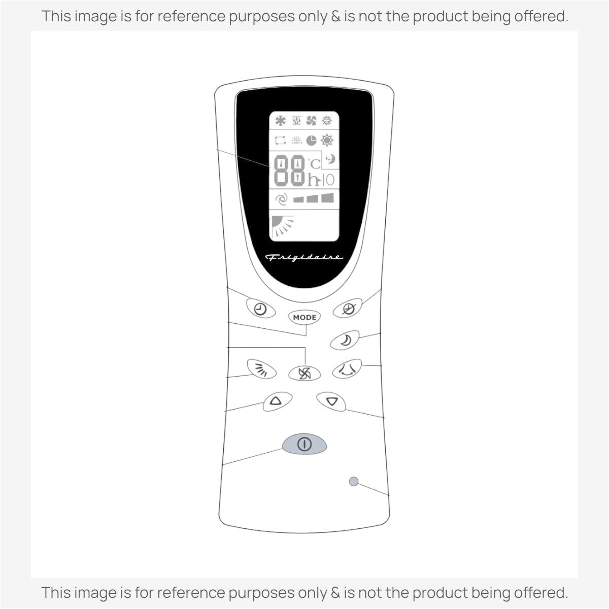 Frigidaire FSC09CM5Jrem Air Conditioner Remote Control