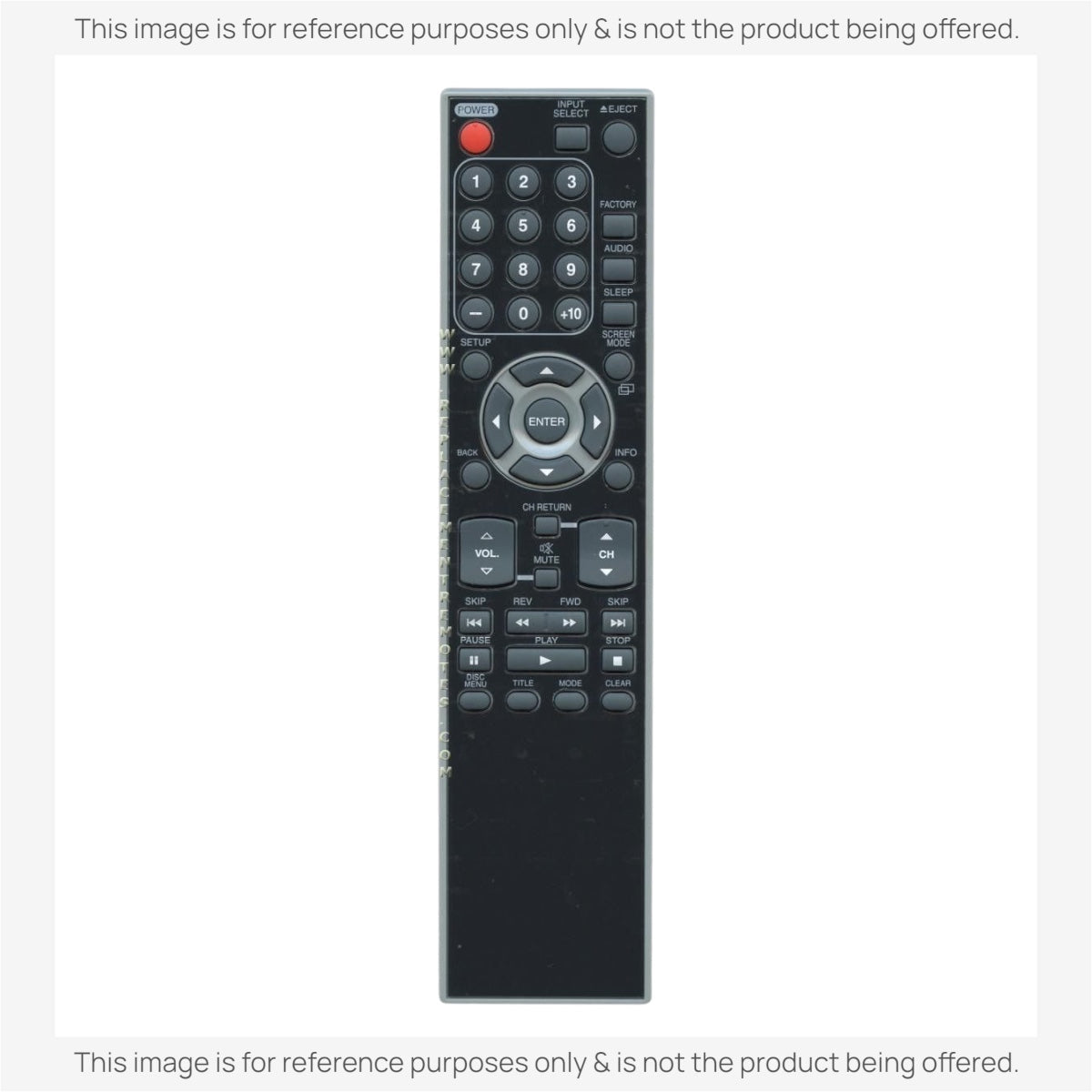 Funai NF040UD Service/master TV/DVD Remote Control