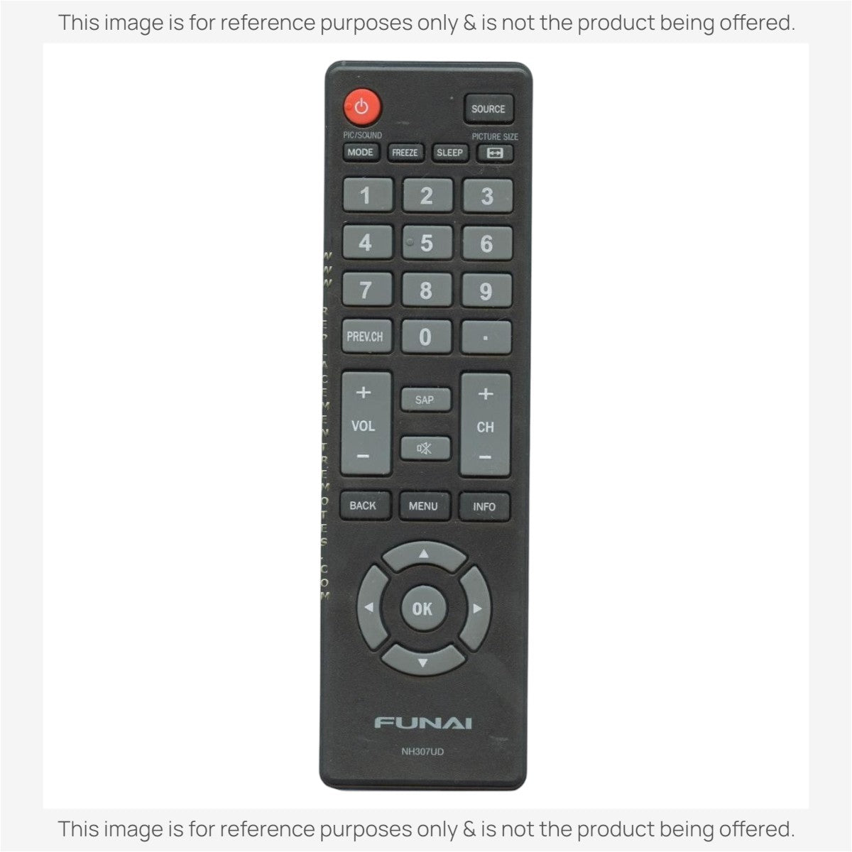 Funai NH307UD TV Remote Control