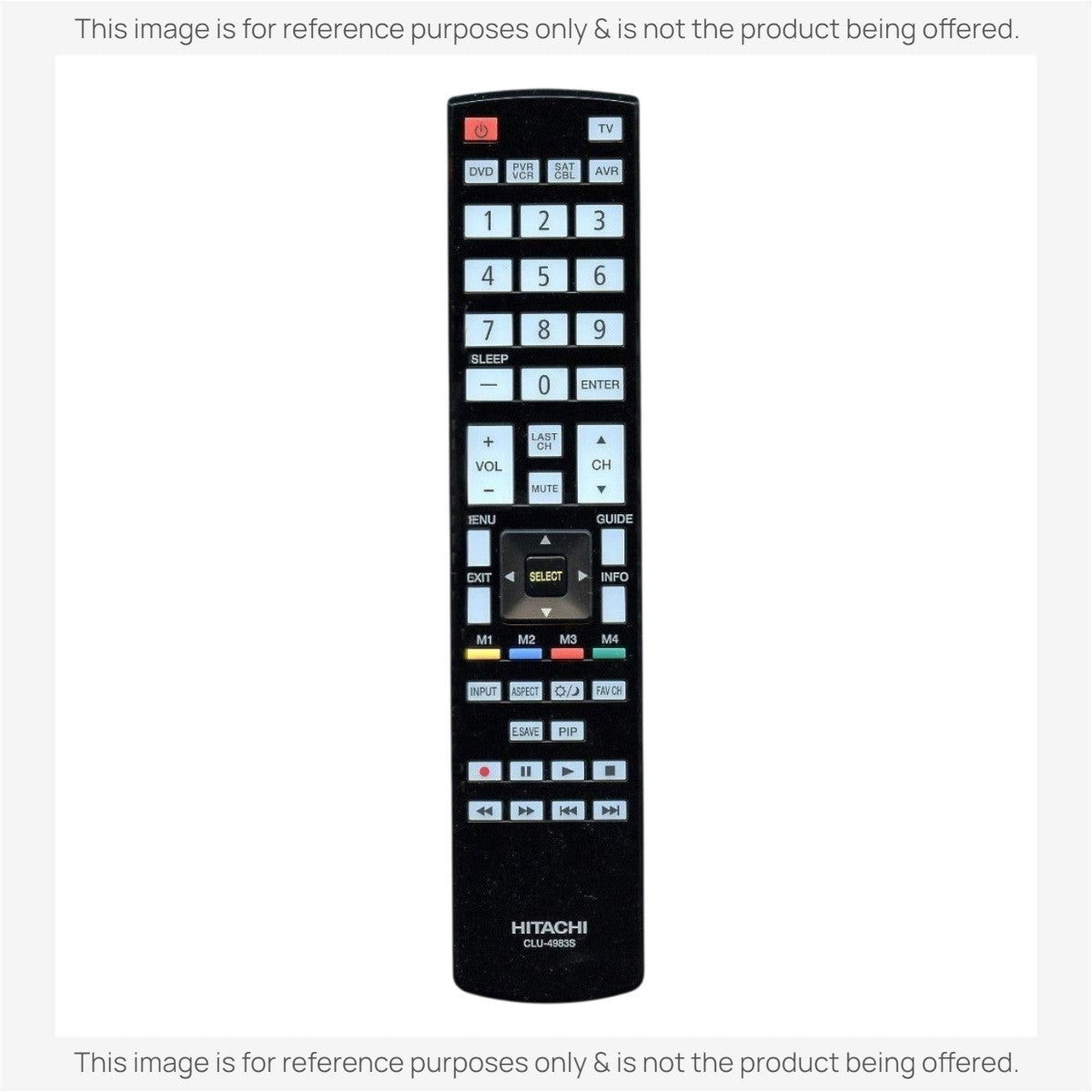 Hitachi CLU4983S TV Remote Control