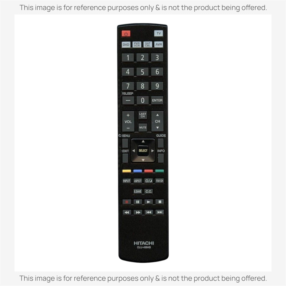 Hitachi CLU4984S TV Remote Control