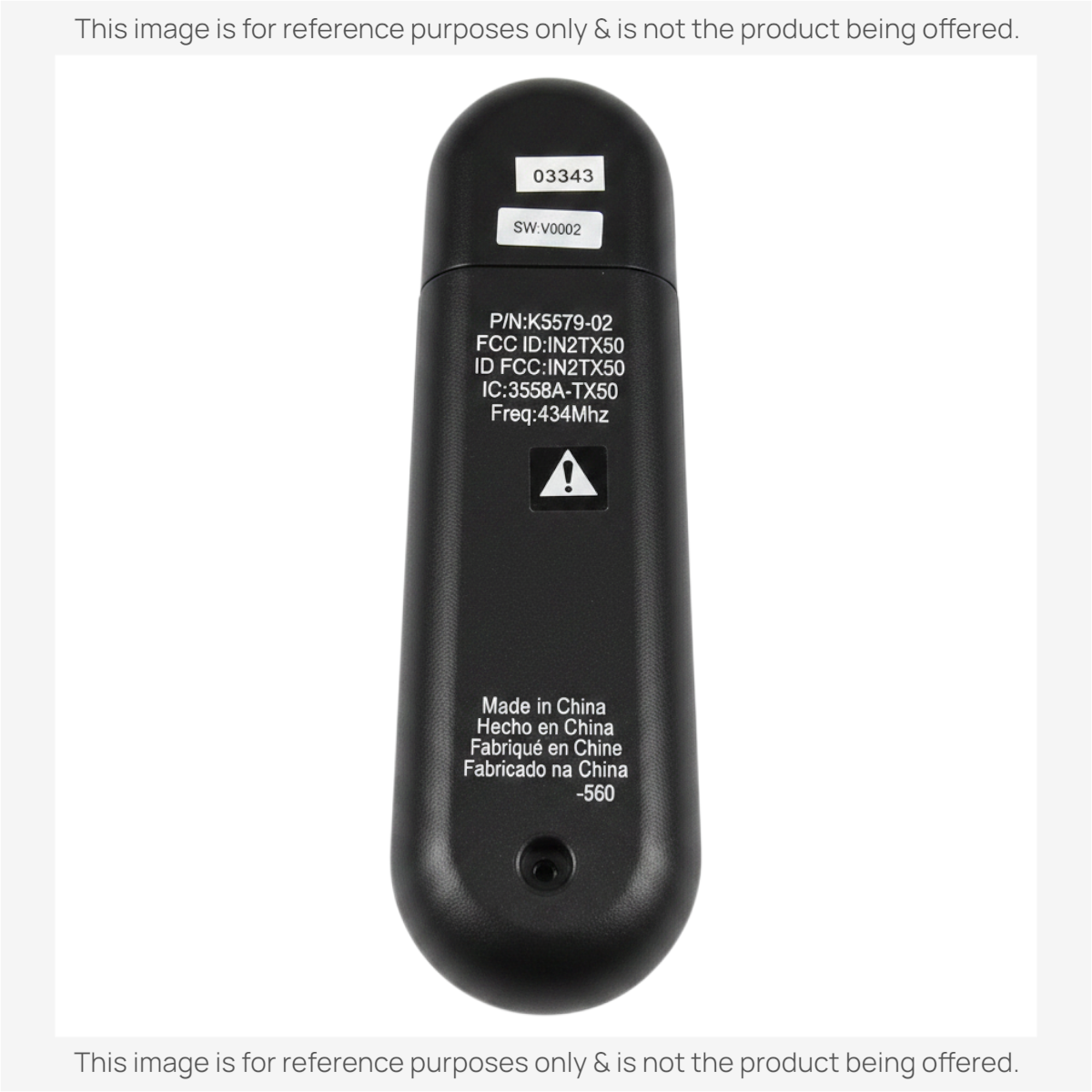 Hunter K5579-02 IN2TX50 Ceiling Fan Remote Control