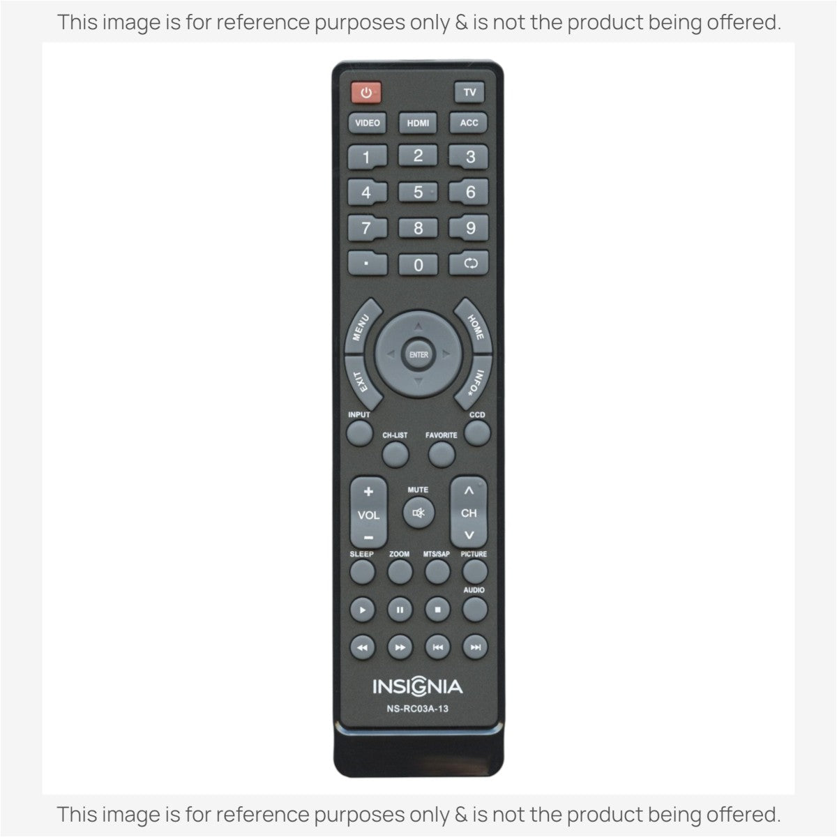 Insignia NSRC03A13 TV Remote Control