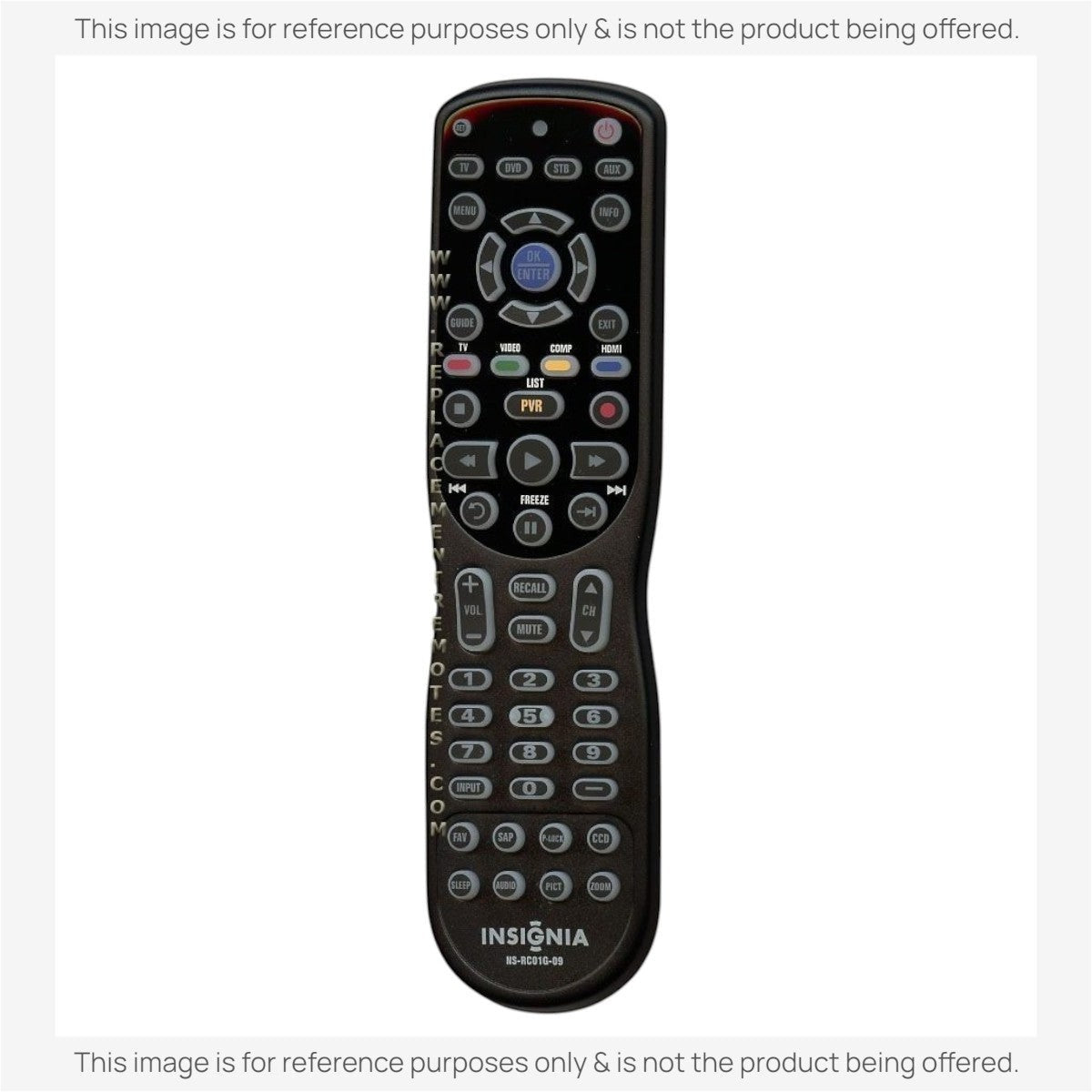 Insignia 098TRABDHNEBYU TV Remote Control