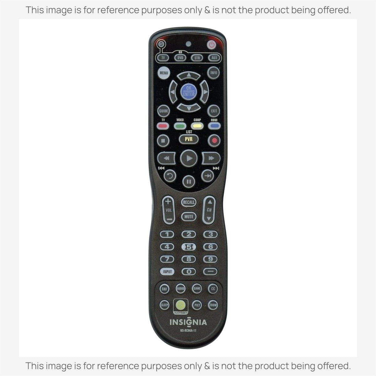 Insignia NSRC06A11 Universal TV Remote Control