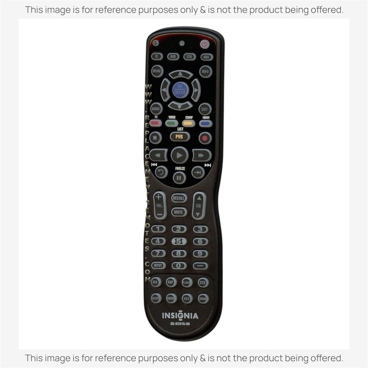 Insignia NSRC01G09 TV Remote Control