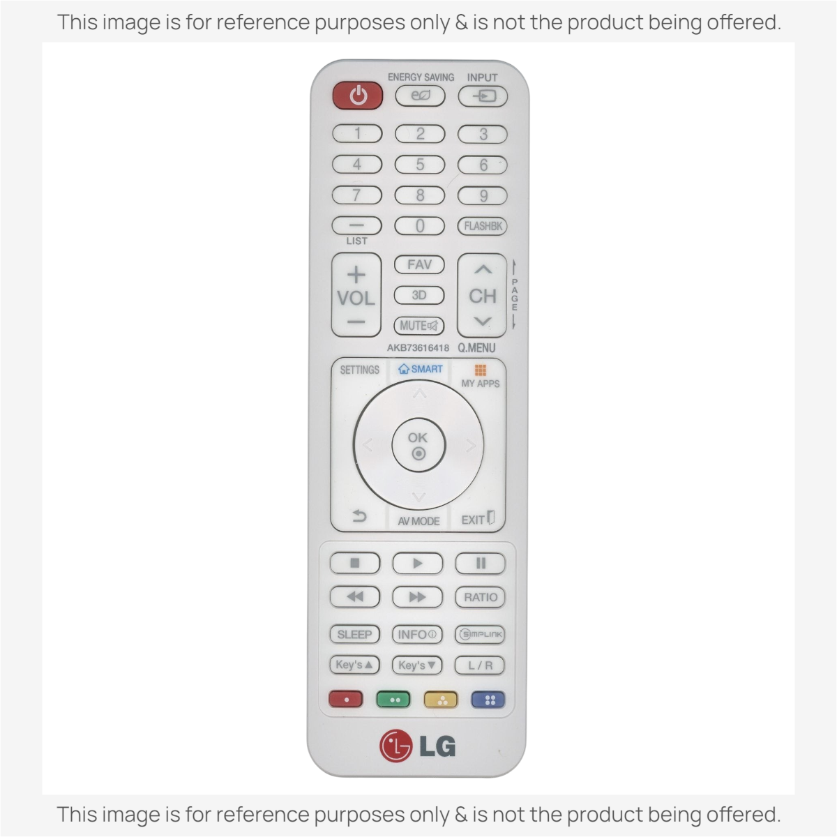 LG AKB73616418 Projector Remote Control