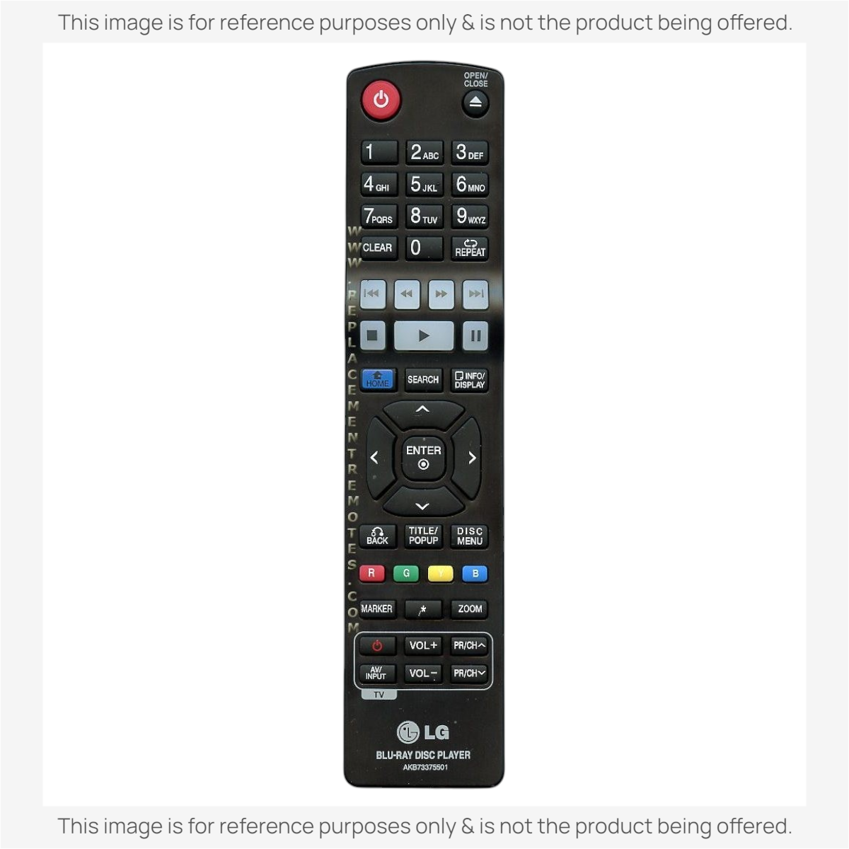 LG AKB73375501 TV Remote Control