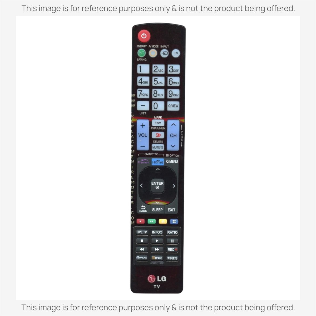 LG AKB73655808 TV Remote Control