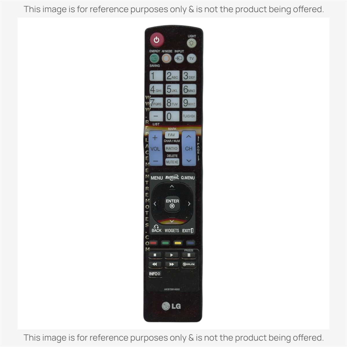 LG AKB72914002 TV Remote Control