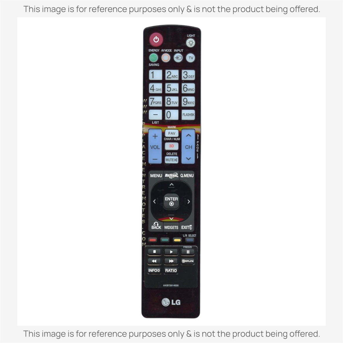 LG AKB72914026 TV Remote Control