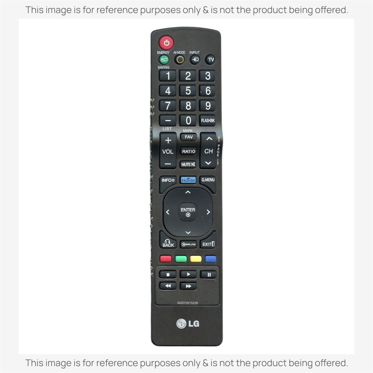 LG AKB72915239 TV Remote Control