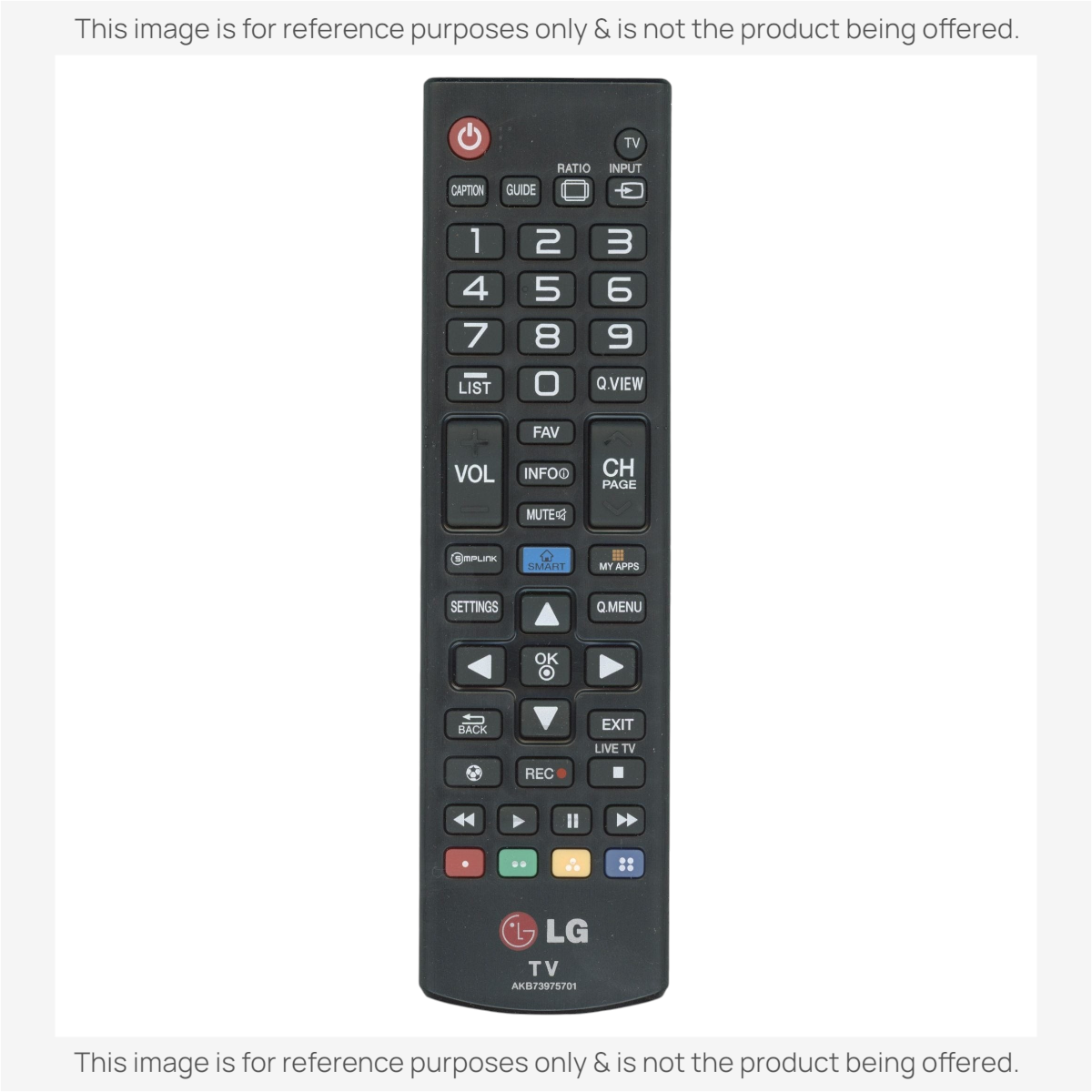 LG AKB73975701 TV Remote Control