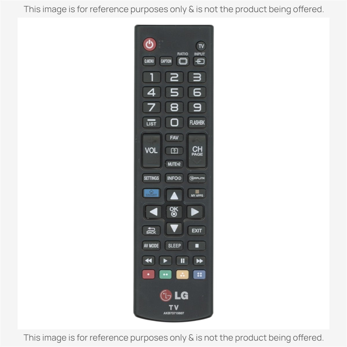 LG AKB73715607 TV Remote Control